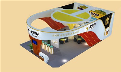 126平米展臺設(shè)計制作：三面開口/現(xiàn)代/木質(zhì)結(jié)構(gòu)/白色，為工藝品展展商而作（免費使用）