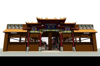 100平米展臺設(shè)計制作：二面開口/中式/木質(zhì)結(jié)構(gòu)/咖啡色，為農(nóng)交會展商而作（免費使用）