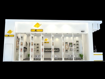 96平米展臺設計制作：一面開口/現(xiàn)代/木質(zhì)結構/白色，為婚博會展商而作（免費使用）