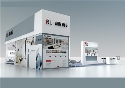 144平米展臺設(shè)計(jì)制作：四面開口/現(xiàn)代/木質(zhì)結(jié)構(gòu)/白色，為安防展展商而作（免費(fèi)使用）