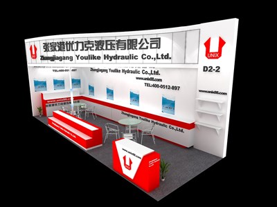 27平米展臺(tái)設(shè)計(jì)制作：二面開(kāi)口/現(xiàn)代/木質(zhì)結(jié)構(gòu)/白色，為汽配展展商而作（免費(fèi)使用）