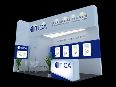 18平米展臺(tái)設(shè)計(jì)制作：二面開口/現(xiàn)代/木質(zhì)結(jié)構(gòu)/藍(lán)色，為汽配展展商而作（免費(fèi)使用）