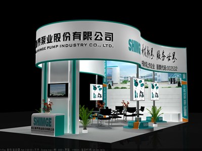 54平米展臺設(shè)計制作：三面開口/前衛(wèi)/木質(zhì)結(jié)構(gòu)/綠色，為汽配展展商而作（免費(fèi)使用）