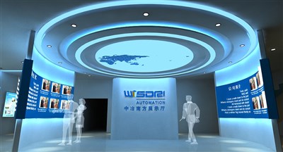 595平米展廳設(shè)計(jì)制作：前衛(wèi)/藍(lán)色，產(chǎn)品類(lèi)展廳-中冶南方展廳（免費(fèi)使用）