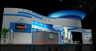 144平米展臺設(shè)計制作：一面開口/現(xiàn)代/木質(zhì)結(jié)構(gòu)/藍(lán)色，為綜合展展商而作（免費(fèi)使用）