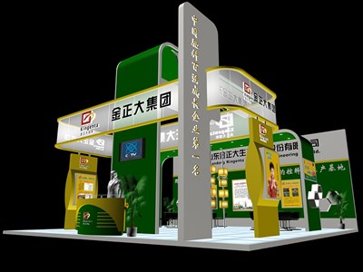 81平米展臺(tái)設(shè)計(jì)制作：三面開(kāi)口/現(xiàn)代/木質(zhì)結(jié)構(gòu)/彩色，為綜合展展商而作（免費(fèi)使用）