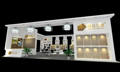 120平米展臺(tái)設(shè)計(jì)制作：三面開口/現(xiàn)代/木質(zhì)結(jié)構(gòu)/白色，為建材展展商而作（免費(fèi)使用）