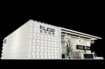 270平米展臺設(shè)計制作：二面開口/現(xiàn)代/木質(zhì)結(jié)構(gòu)/白色，為建材展展商而作（免費(fèi)使用）