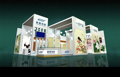 55平米展臺(tái)設(shè)計(jì)制作：二面開(kāi)口/現(xiàn)代/木質(zhì)結(jié)構(gòu)/白色，為建材展展商而作（免費(fèi)使用）