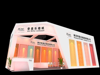 66平米展臺(tái)設(shè)計(jì)制作：二面開口/現(xiàn)代/木質(zhì)結(jié)構(gòu)/白色，為建材展展商而作（免費(fèi)使用）