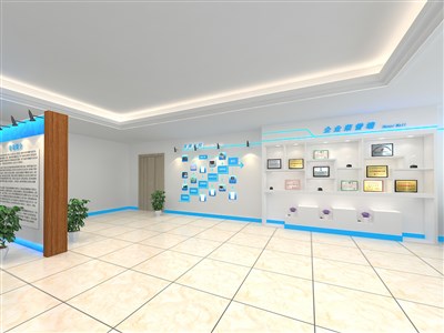 60平米展廳設(shè)計(jì)制作：現(xiàn)代/白色，產(chǎn)品類展廳-廣東邁科（免費(fèi)使用）